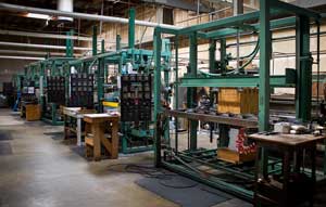 Some of our forming stations. Click for a larger view.